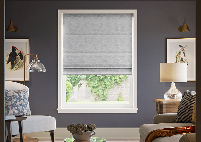 Mirdif, Shrike Grey - Twist&Fit Roman Blind - Image 3